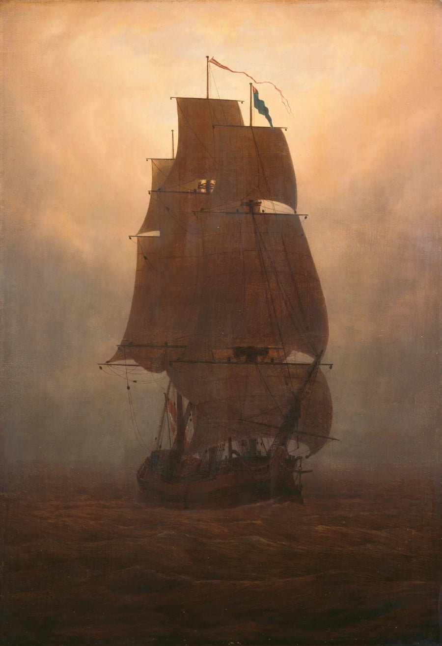 Yelkenli - Caspar David Friedrich