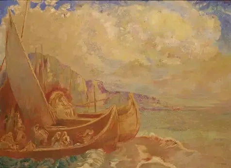 Yelkenliler (İlgi Betimleyici Manzara) - Odilon Redon