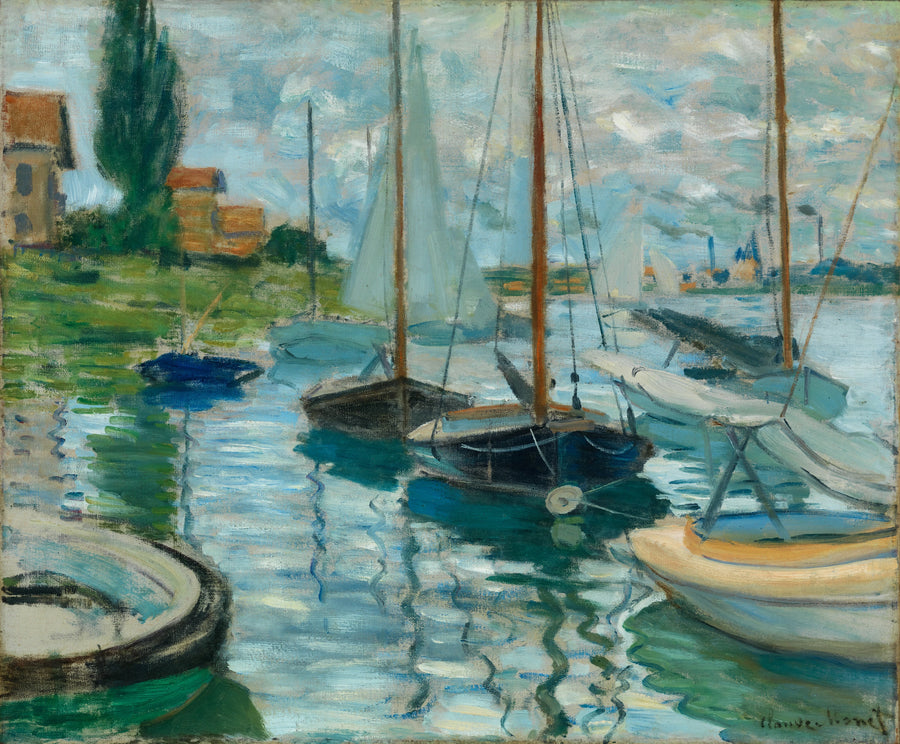 Petit-Gennevilliers W227 - Claude Monet'te Seine Nehri'ndeki yelkenliler