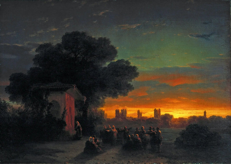 Kırım'da Gün Batımında Görüntü - Ivan Aïvazovski