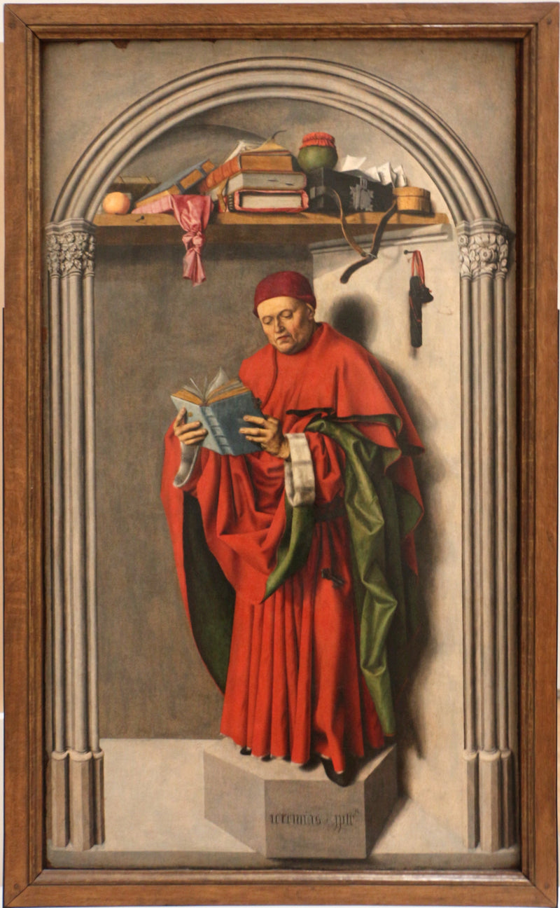 Aix-en Provence'taki Saint-Sauveur Kilisesi triptych sağ kanadı, ön yüz: peygamber Jeremya