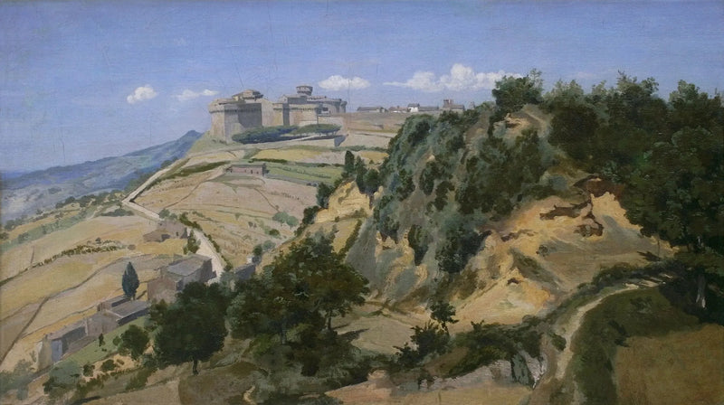 Volterra, kaleler - Jean-Baptiste Camille Corot