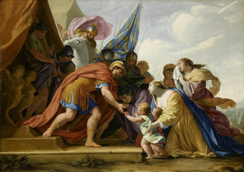 Volumnie ve Véturie, Coriolan'un önünde - Eustache Le Sueur