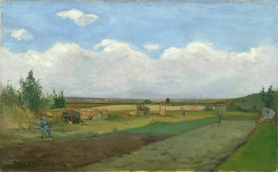 Ova içindeki tarla yolculuğu - Paul Gauguin