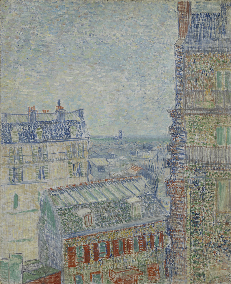 Paris çatılarından manzara - Vincent van Gogh