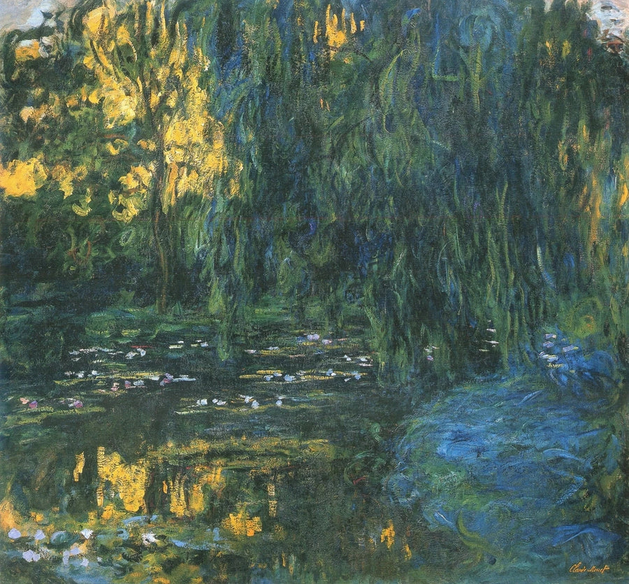 Nilüferli Gölet ve Söğüt - Claude Monet
