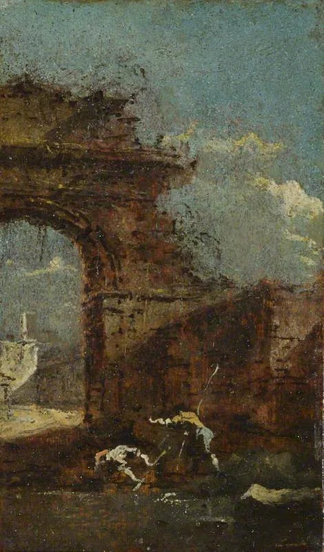 Caprice Manzarası ve Harabeler - Francesco Guardi
