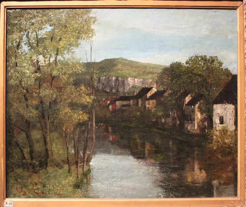 Vue d'Ornans - Gustave Courbet image 1 reproduction réalisée par Alpha Reproduction