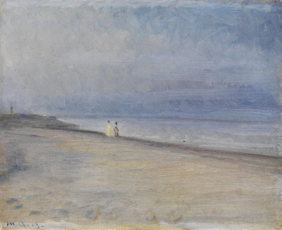 Bir plaj manzarası - Michael Peter Ancher