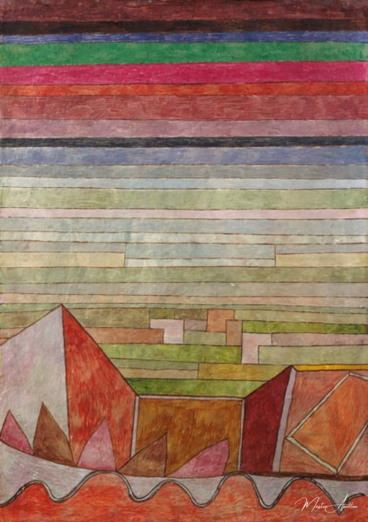 Vue dans le pays de fruit - Paul Klee - Reproductions de tableaux et peintures haut de gamme