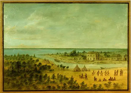 1837'de Chicago Manzarası - George Catlin
