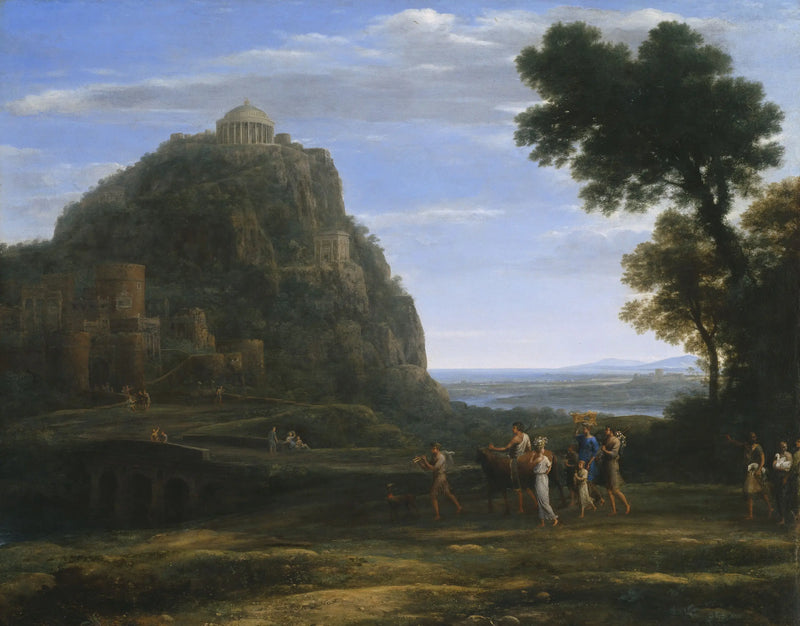 Delphi Manzarası ve Bir Alay - Claude Lorrain
