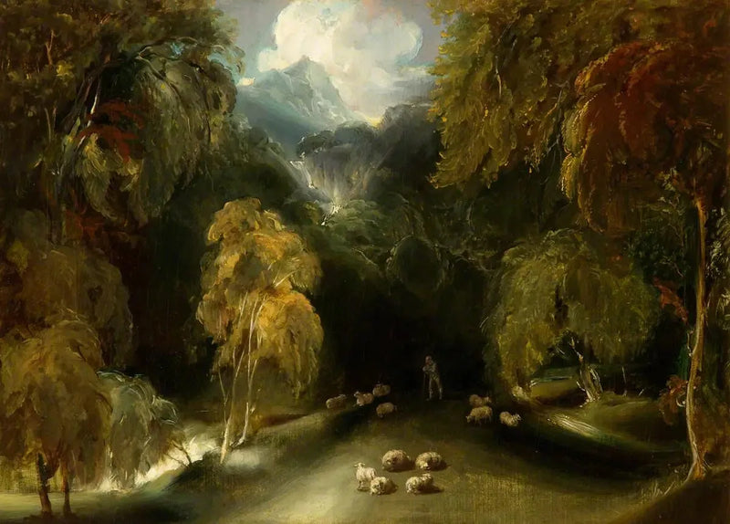Dovedale Manzarası, Thorpe Cloud yönüne doğru - Thomas Lawrence