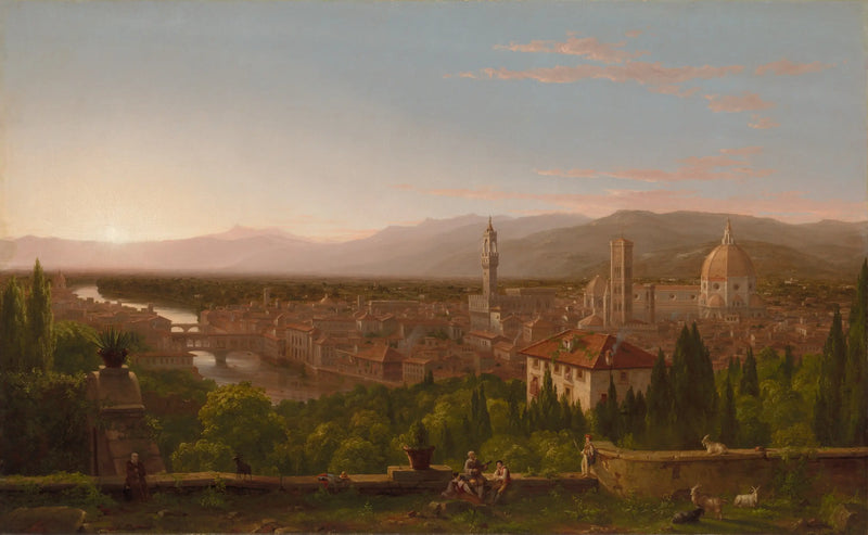 San Miniato'dan Floransa Manzarası - Thomas Cole
