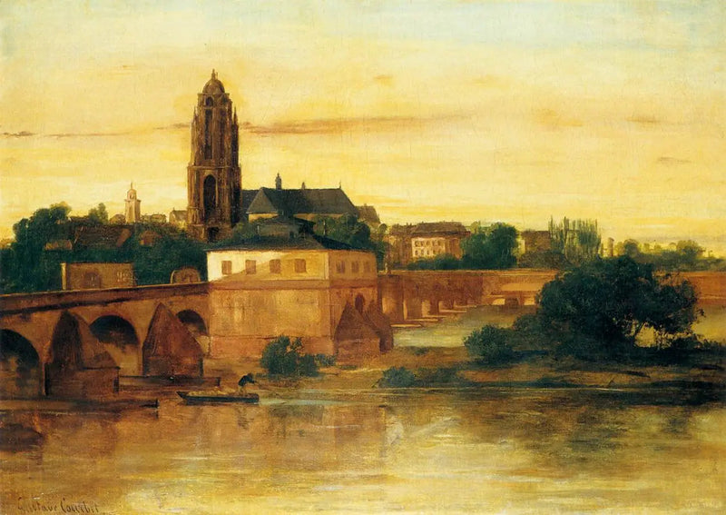 Frankfurt Am Main Manzarası - Gustave Courbet