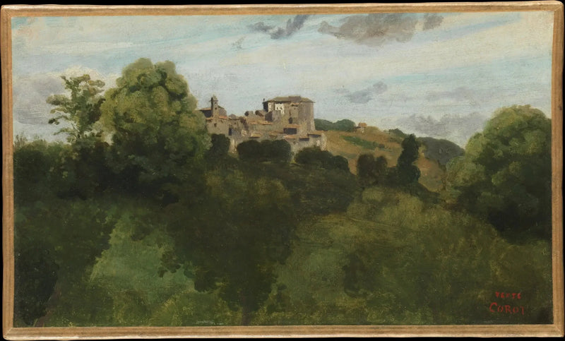 Genzano Manzarası - Jean-Baptiste Camille Corot