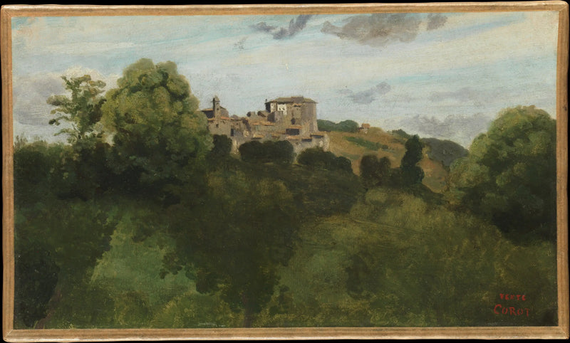 Genzano Manzarası - Jean-Baptiste Camille Corot