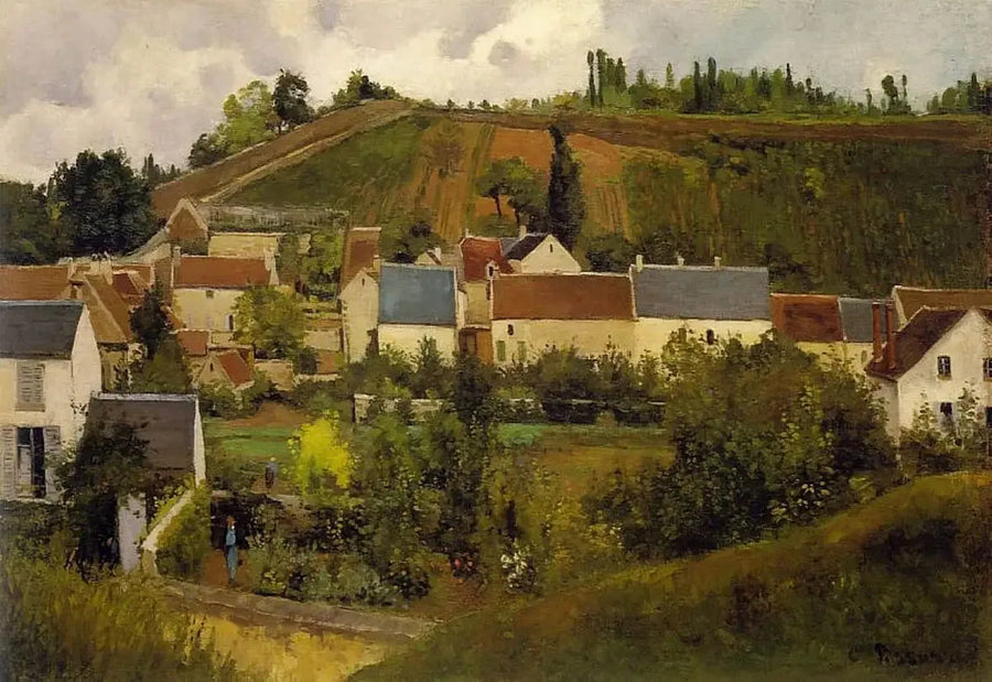 L'Hermitage Manzarası, Gratte-Coqs Koyu, Pontoise - Camille Pissarro