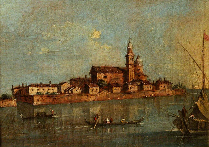 San Andrea della Certosa Adası Manzarası, Venedik - Francesco Guardi