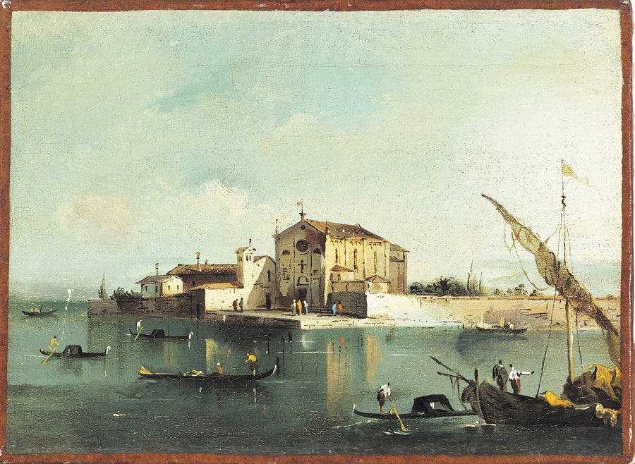 San Cristoforo di Murano Adası Manzarası - Francesco Guardi
