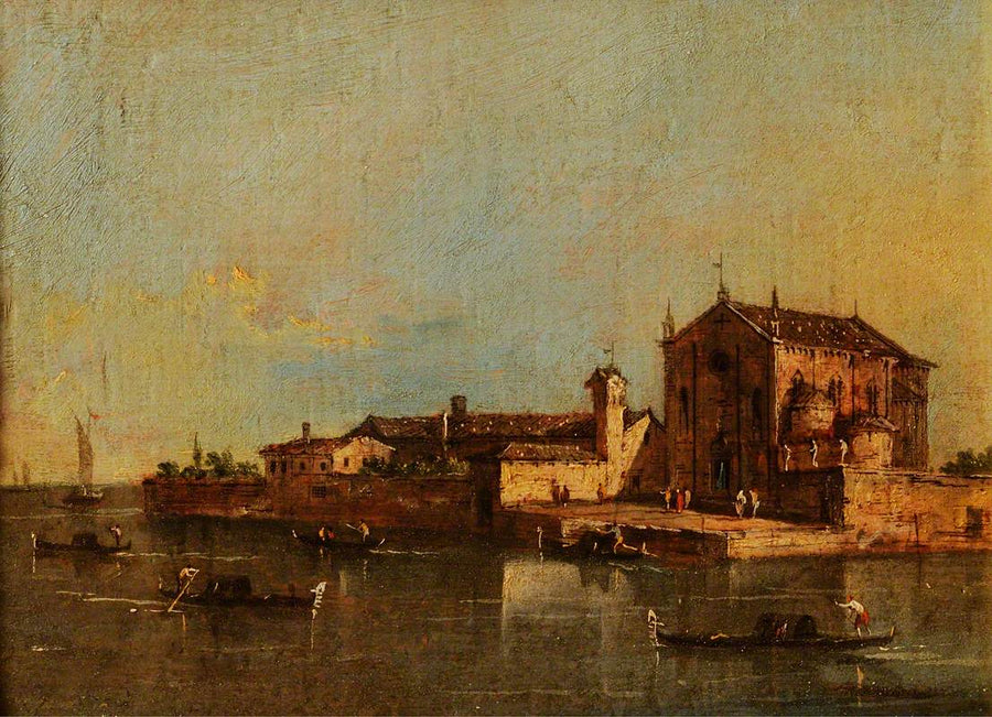 San Cristoforo Adası Manzarası, Venedik - Francesco Guardi