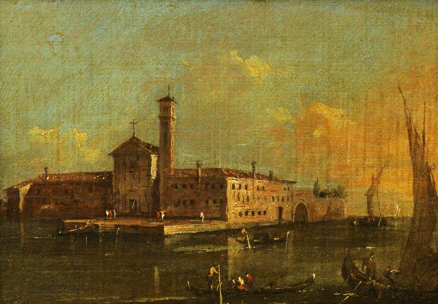 San Lazaro Adası Manzarası, Venedik - Francesco Guardi