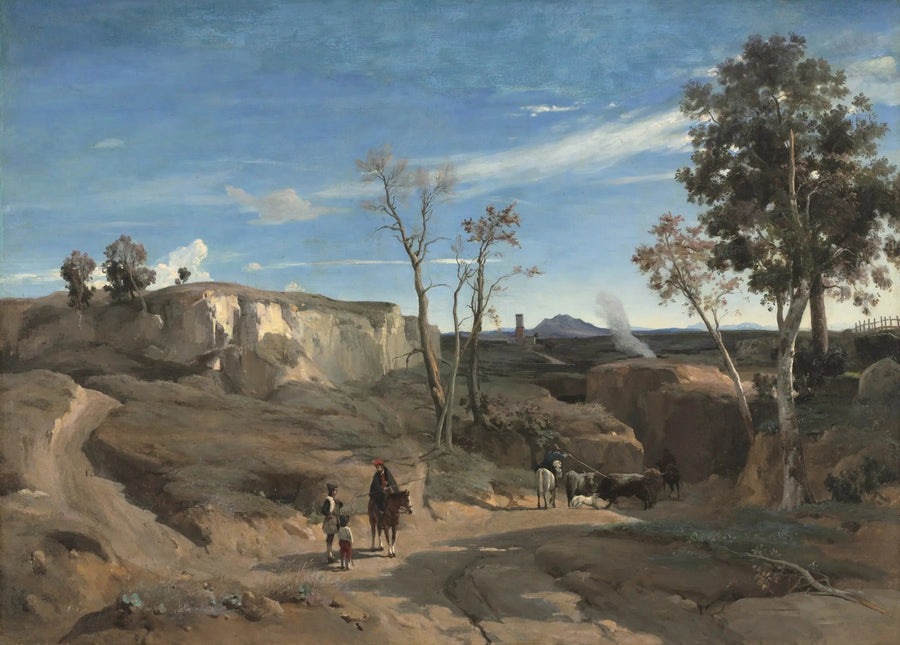 Cervara Manzarası, Roma Kırsalı - Jean-Baptiste Camille Corot
