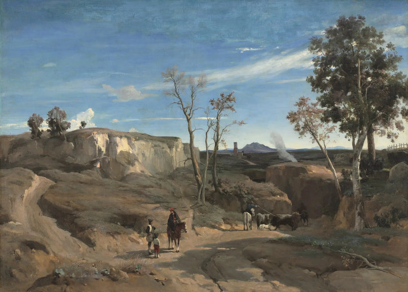 Cervara Manzarası, Roma Kırsalı - Jean-Baptiste Camille Corot