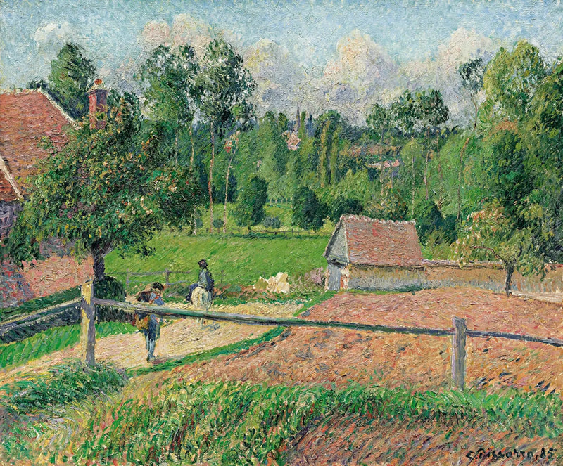 Sanatçının Penceresinden Manzara, Eragny - Camille Pissarro