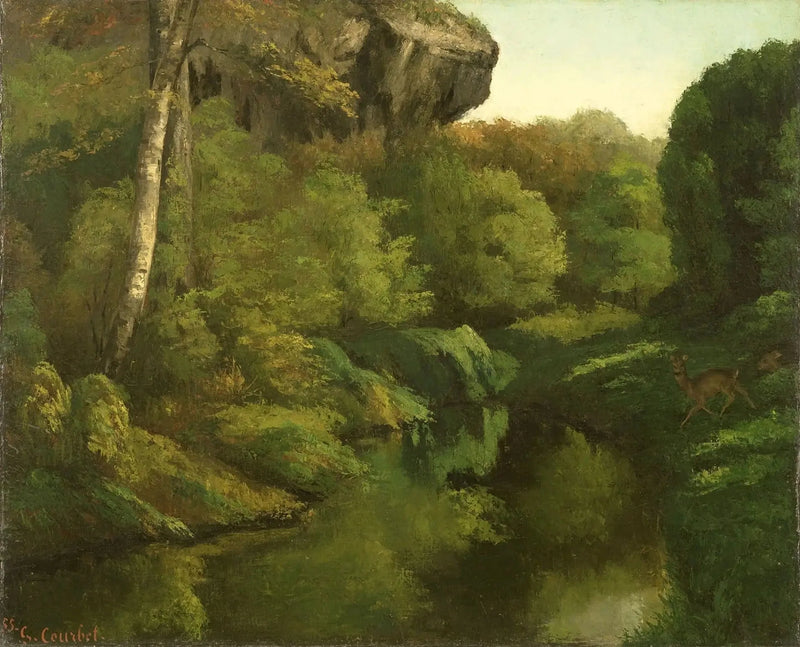 Fontainebleau Ormanı Manzarası - Gustave Courbet