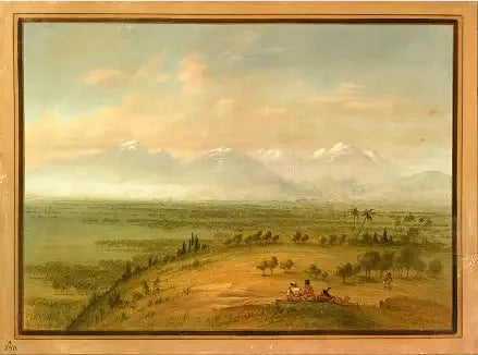 Vue de la Pampa del Sacramento - George Catlin image 1 reproduction d’œuvre d’art à l’huile