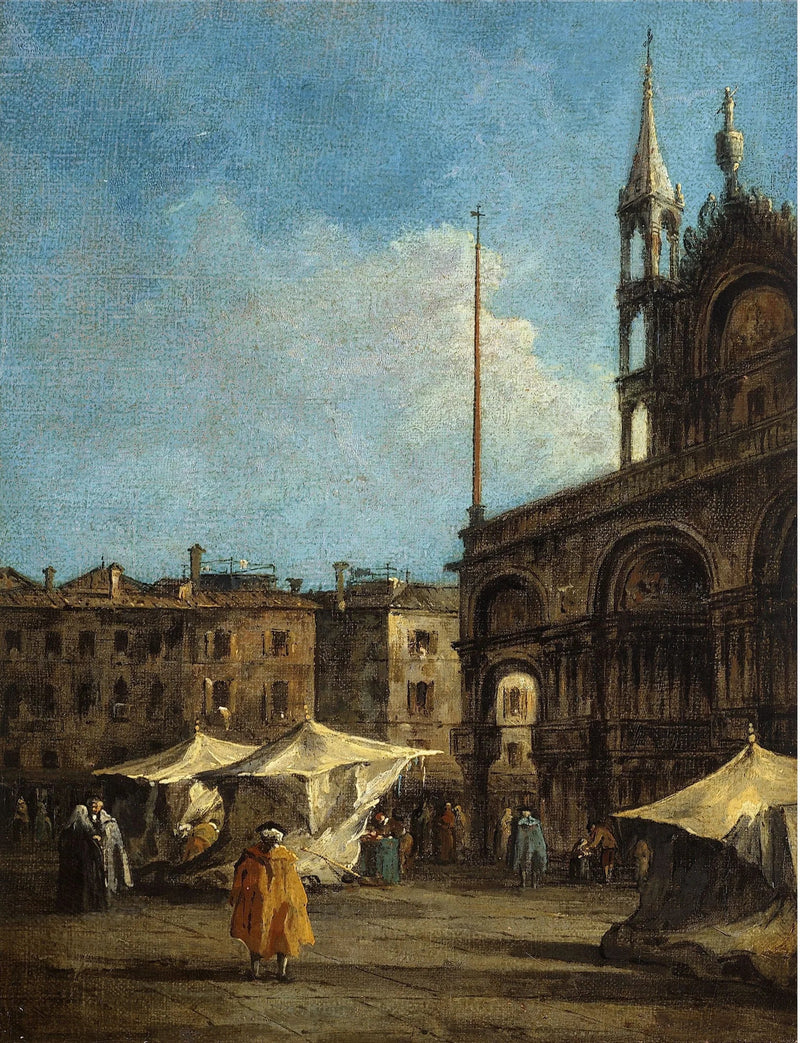 Venedik'te Saint-Marc Meydanı'ndan Görünüm - Francesco Guardi