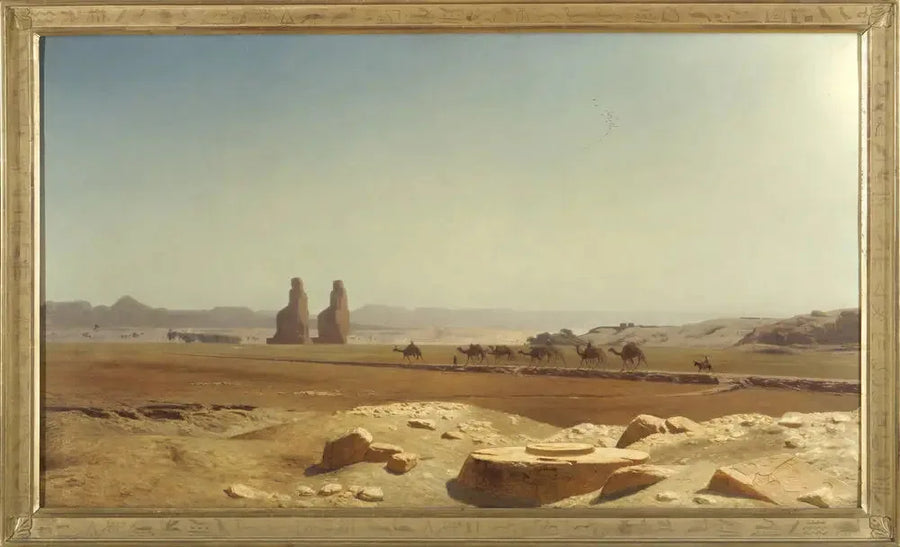 Tebes Ovası Manzarası (Üst Mısır) - Jean-Léon Gérôme