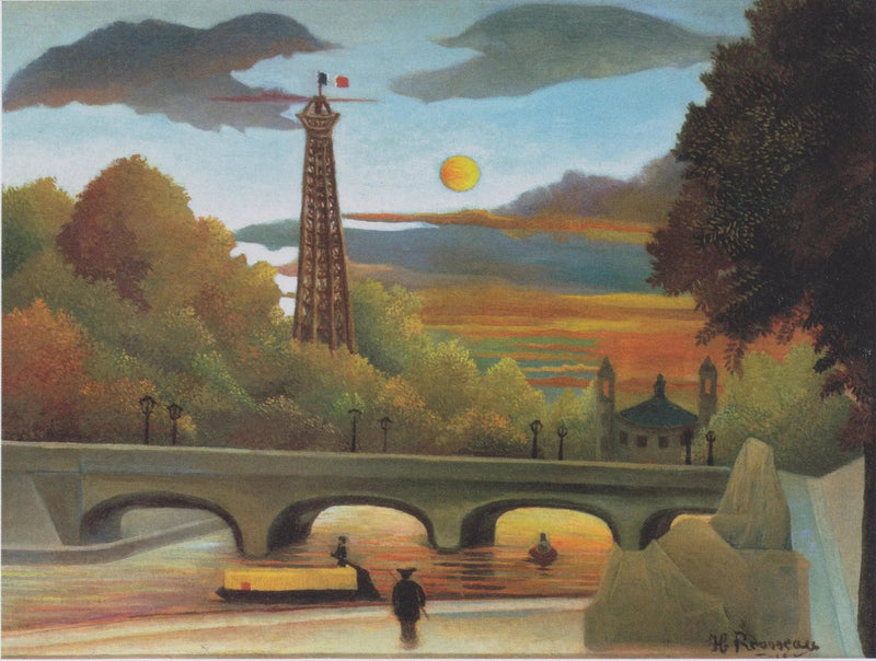 Eyfel Kulesi Manzarası - Henri Rousseau