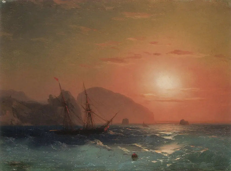 Ayu Dağı Manzarası Kırım - Ivan Aïvazovski