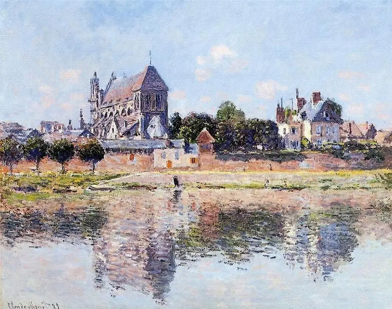 Vernon Kilisesi Manzarası - Claude Monet