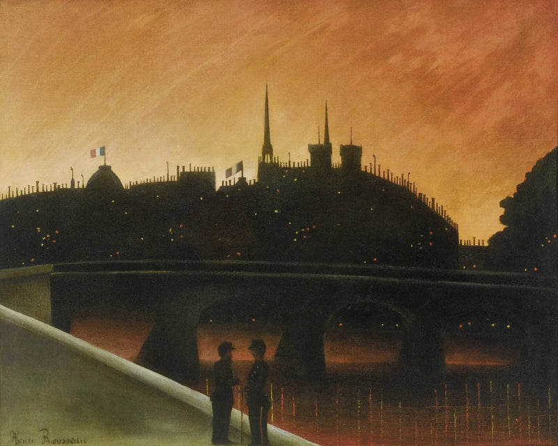 Île de la Cité Manzarası, Paris - Henri Rousseau