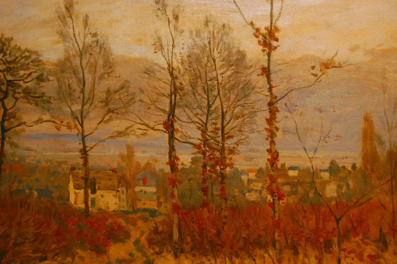 Louveciennes Manzarası Sonbahar - Alfred Sisley