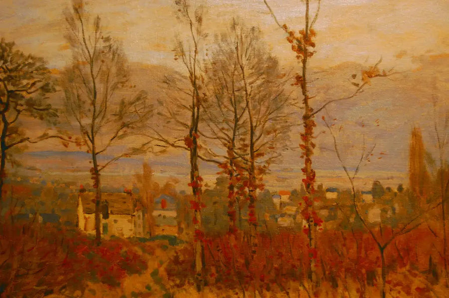 Louveciennes Manzarası Sonbahar - Alfred Sisley