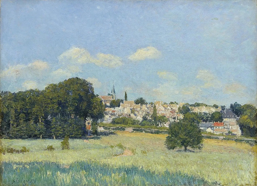 Marly-le-Roi Manzarası Güneş Altında - Alfred Sisley
