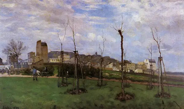 Montmartre Manzarası, Cité des Fleurs'tan Batignolles'a - Alfred Sisley