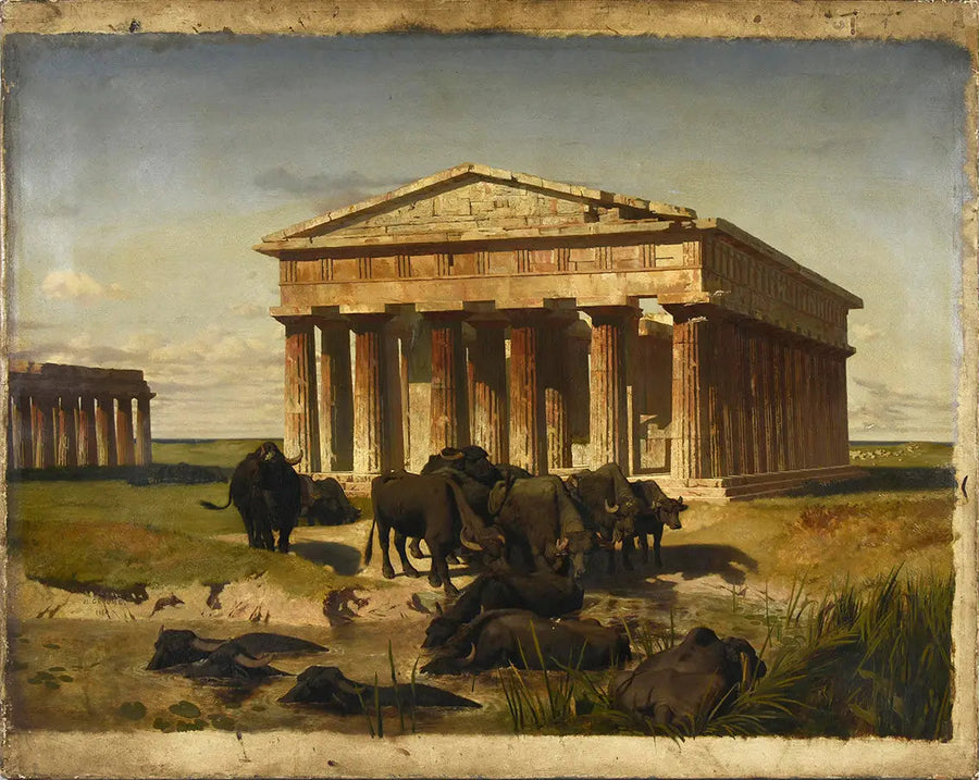 Paestum Manzarası - Jean-Léon Gérôme