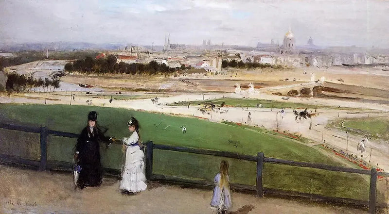 Trocadéro Yükseklerinden Paris Manzarası - Berthe Morisot
