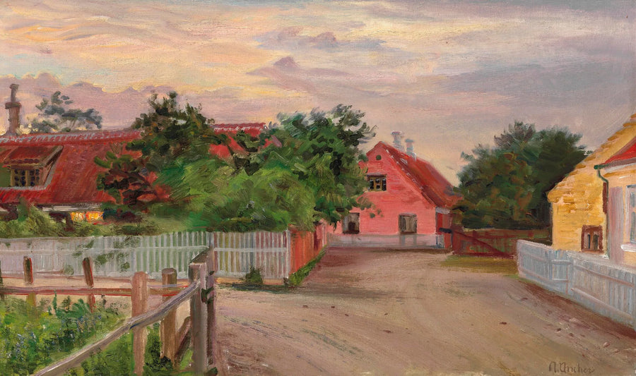 Skagen'den Sokak Manzarası. - Anna Ancher