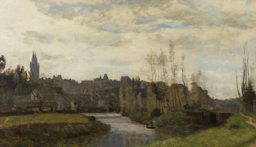 Saint-Lô Manzarası - Jean-Baptiste Camille Corot