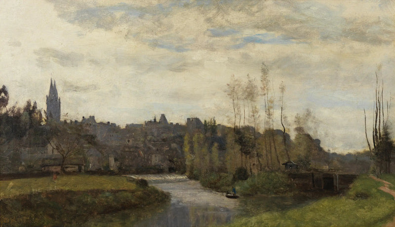 Saint-Lô Manzarası - Jean-Baptiste Camille Corot