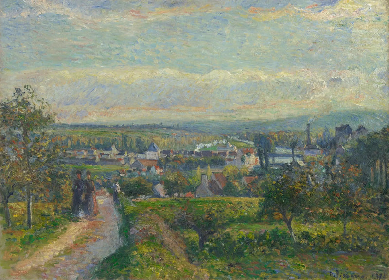 Saint-Ouen-l'Aumône Manzarası - Camille Pissarro