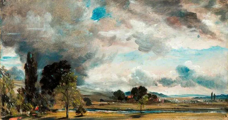 Fisher Başrahibi Evi Kütüphanesinden Salisbury Manzarası - John Constable
