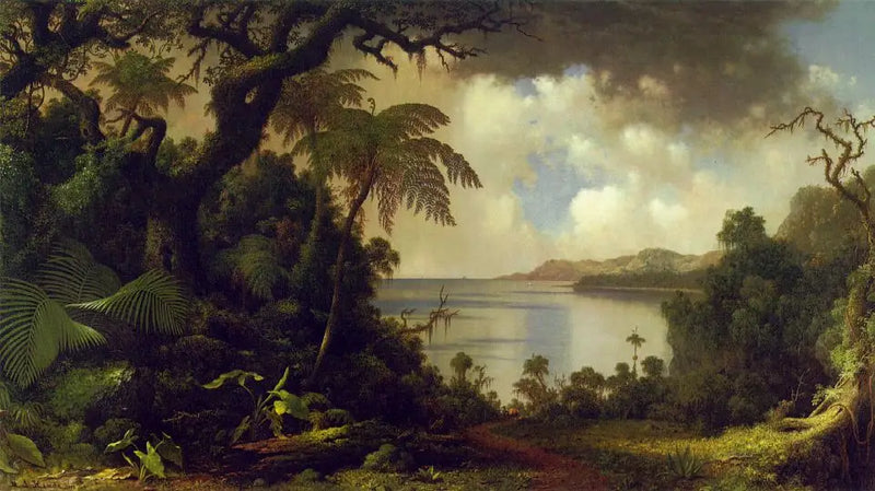 Fern Tree Walk'tan Manzara, Jamaika - Martin Johnson Heade