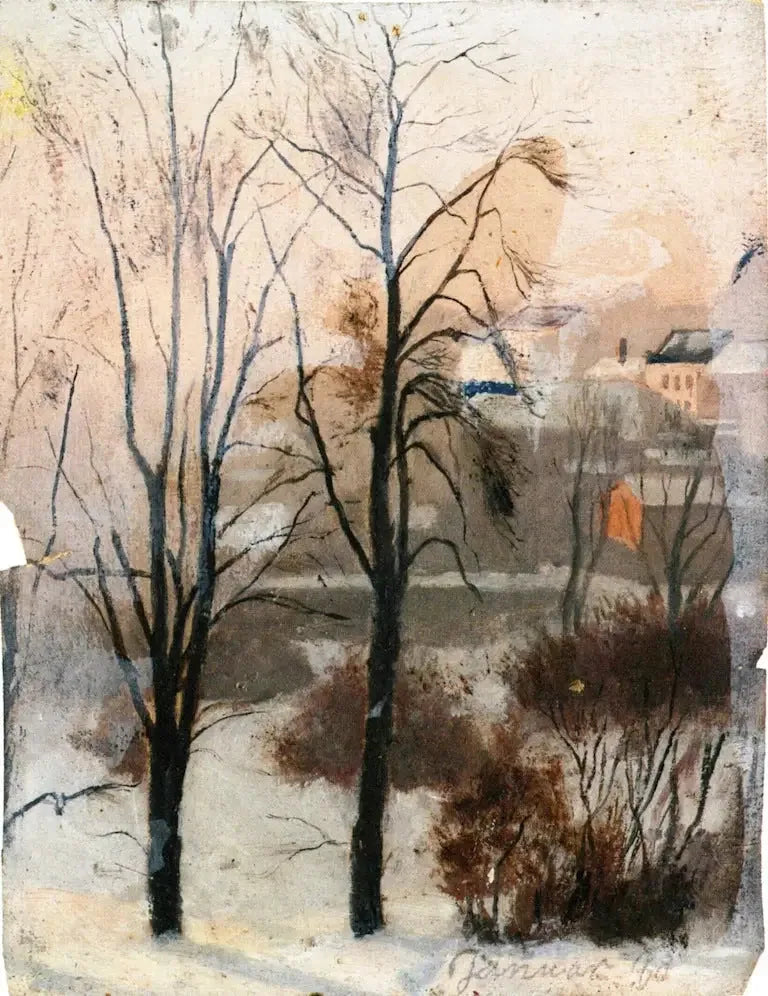 Fossveien'den Manzara - Edvard Munch